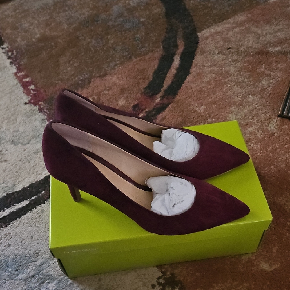 Elegant Burgundy Women's Heels